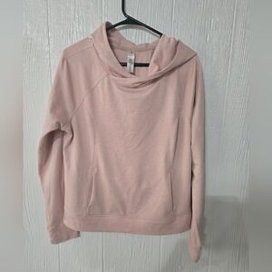 YOGALICIOUS Women's Ballerina Sweatshirt Pull On Light-Weight Pink Size Large